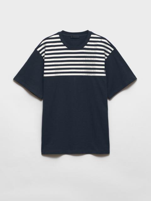 Prada Oversized striped cotton T-shirt