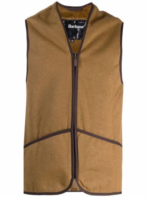 Barbour bicolour zipped gilet