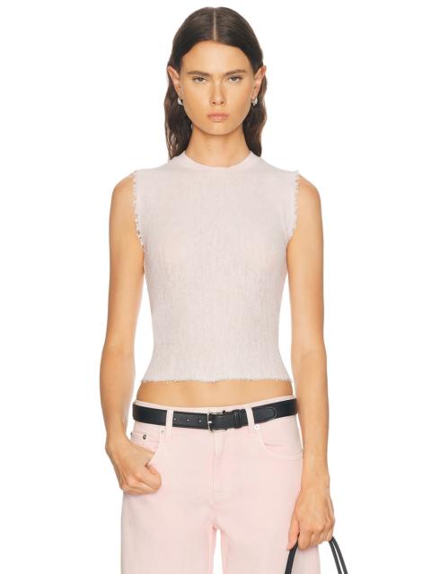 Helmut Lang Linen Crew Tank Top