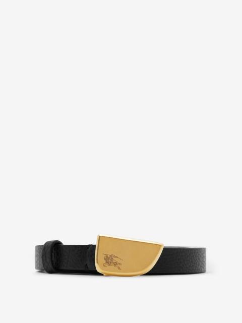 Thin Leather Shield Belt