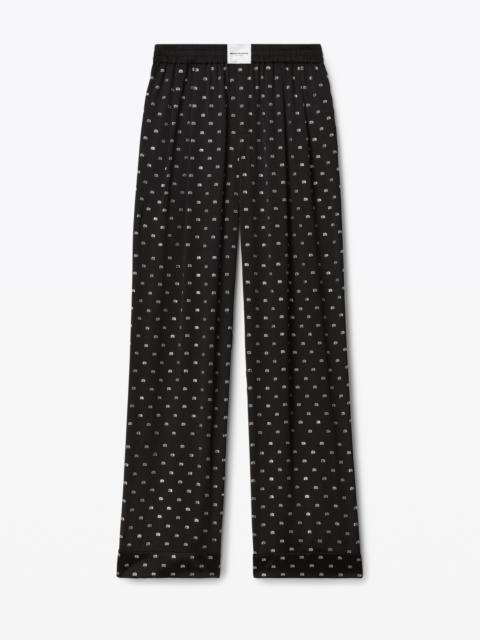 Alexander Wang HOTFIX PAJAMA PANT IN SILK CHARMEUSE