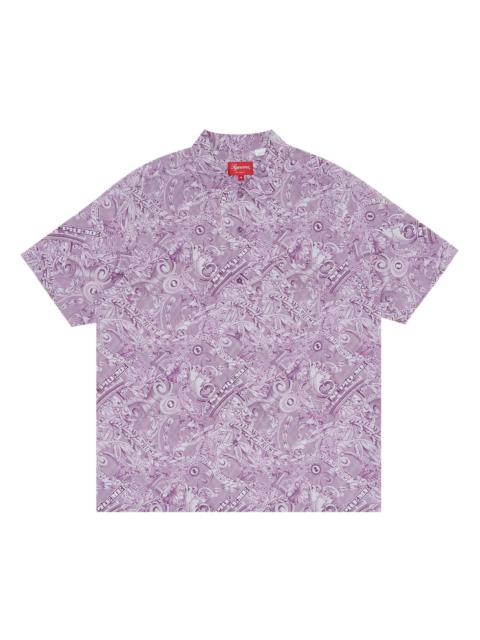Supreme Supreme Dollar Short-Sleeve Shirt 'Purple'