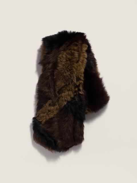 Miu Miu Shearling patchwork stole