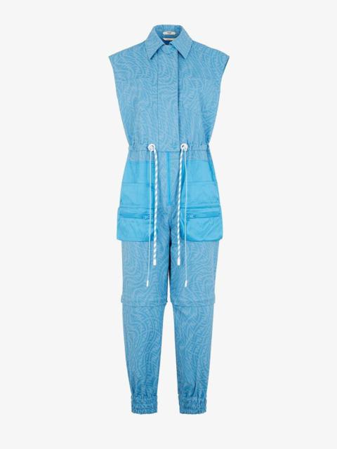 FENDI Light blue denim jumpsuit