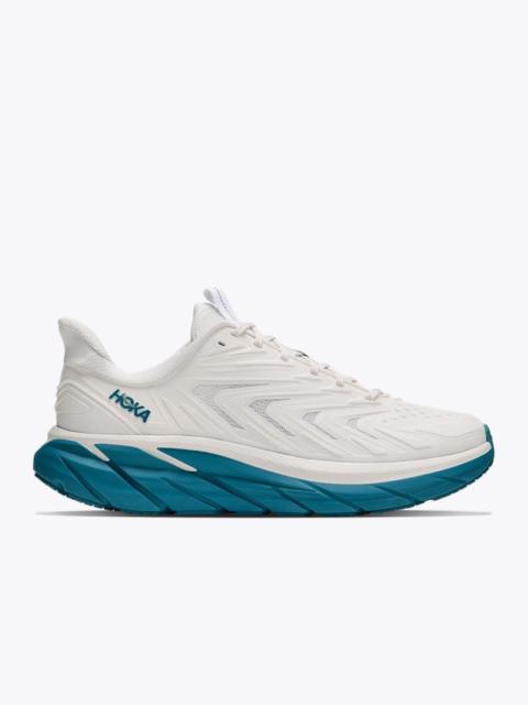 HOKA Women's Clifton UTL Shoes in Frost/Aurora Aqua