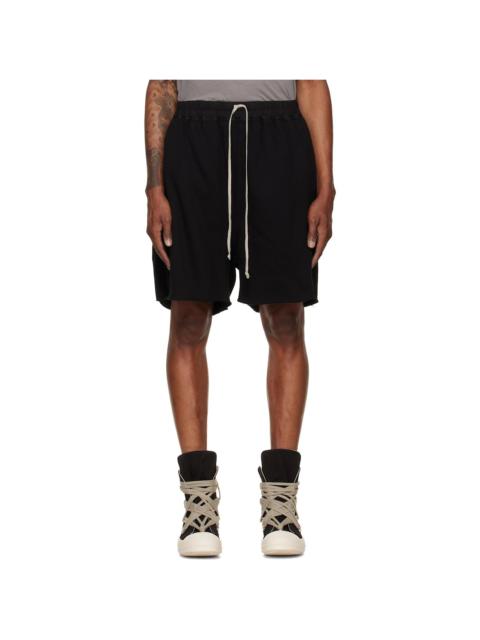 Rick Owens DRKSHDW Black Tower Long Boxers Butt Zip Shorts