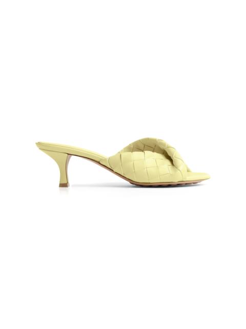 Blink Intrecciato Leather Mules yellow