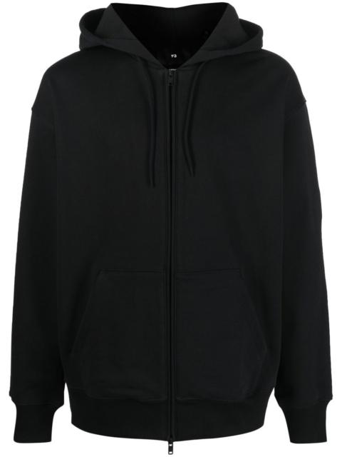 Y-3 front zip fastening hoodie