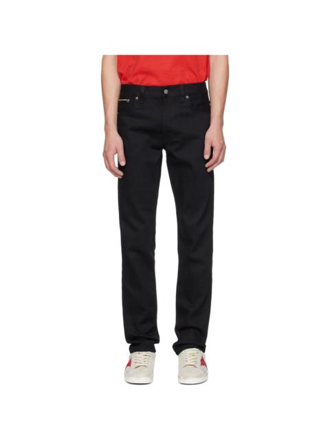 Nudie Jeans Black Lean Dean Jeans
