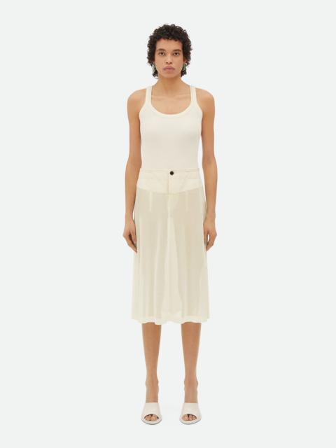 Bottega Veneta Light Cotton Gauze Skirt