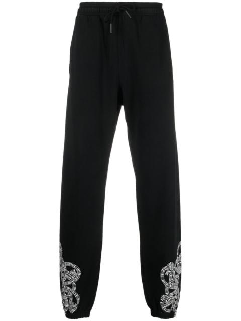 logo-print organic-cotton track pants