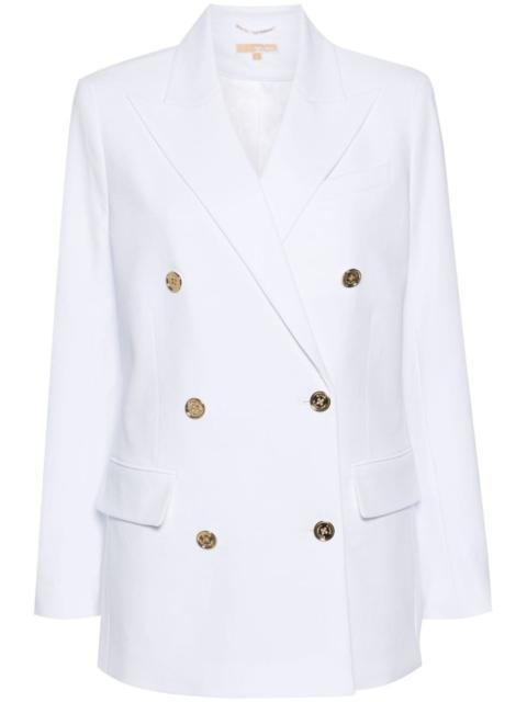 MICHAEL KORS crepe double-breasted blazer