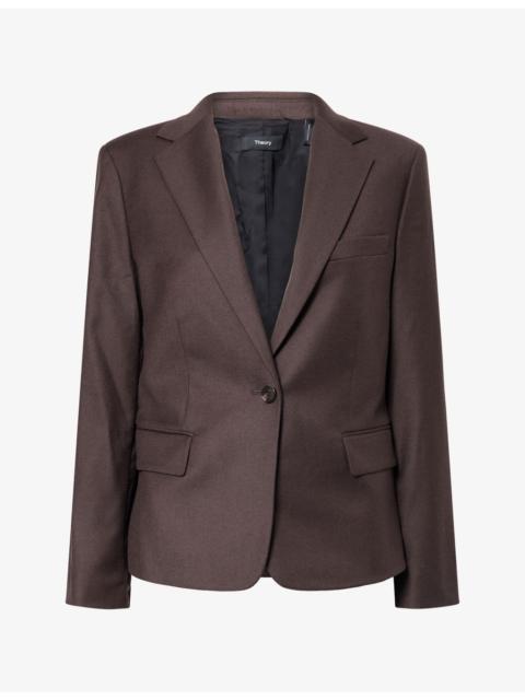 Theory The Slim Single-Breasted Wool Jacket