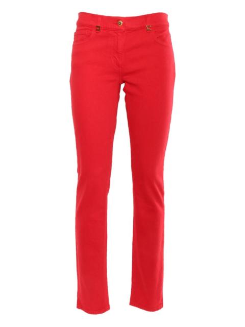 ELISABETTA FRANCHI clasped straight-leg jeans
