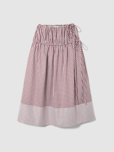 LIBEROWE EVE TIE SKIRT CHECK
