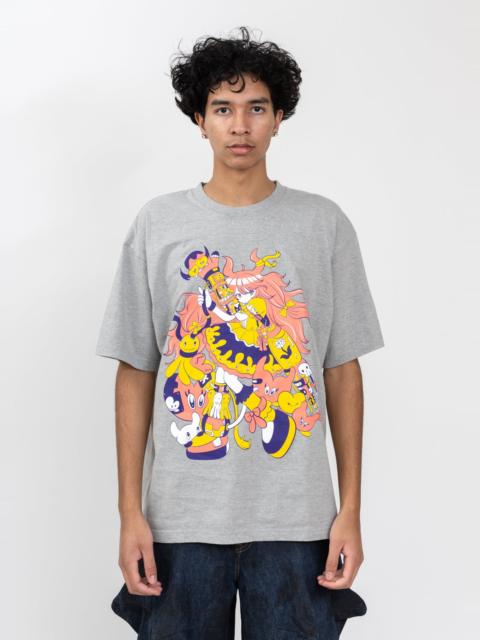 KIDILL Grey Cyber Punk Girl T-Shirt