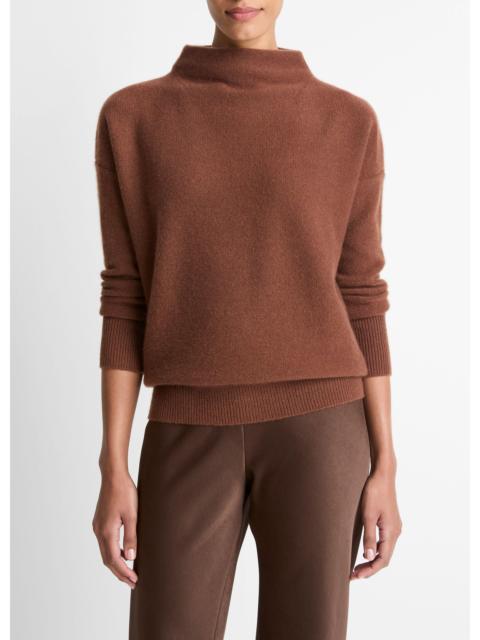 Vince Plush Cashmere Funnel-Neck Sweater