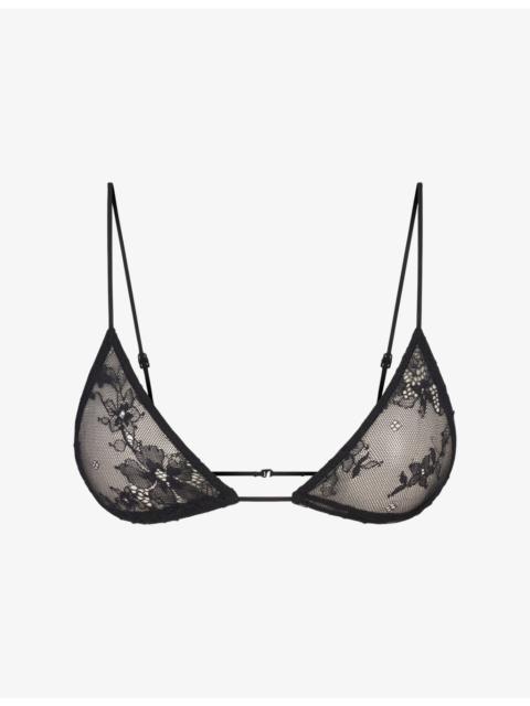 SKIMS Ultra Fine Lace Micro Triangle Bralette