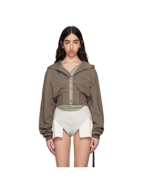 Rick Owens DRKSHDW Gray Hollywood Collage Hoodie