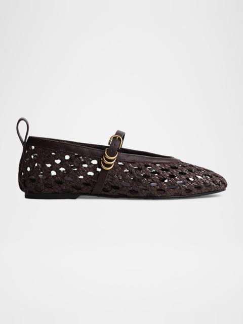 rag & bone Spire Woven Mary Jane Ballerina Flats
