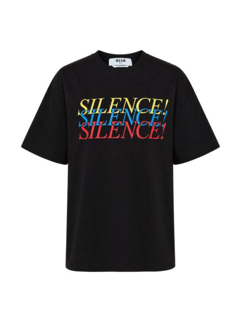 MSGM Silence Graphic Tee