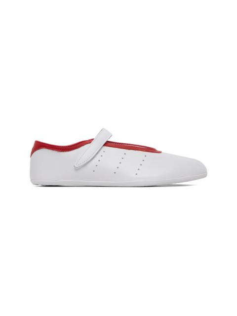 adidas Originals White Stan Smith Lo Ballerina Flats