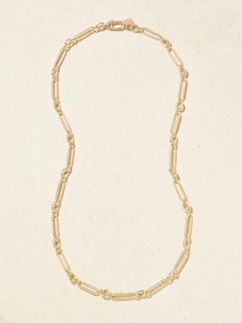 LAUREN RUBINSKI Extra Small Links 14-karat Gold Necklace