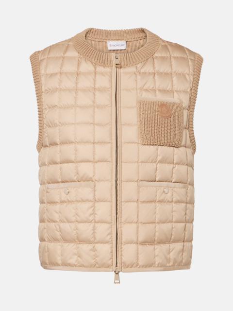 Moncler Cotton-blend down vest