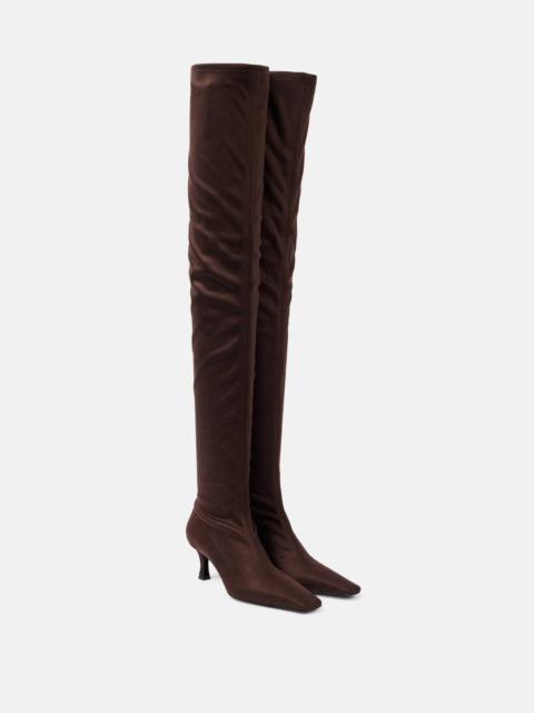 Suede over-the-knee boots
