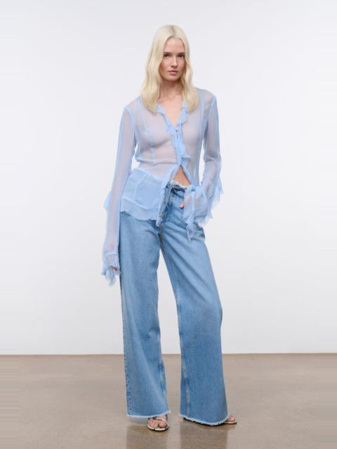 STAUD KELLCY TOP CLEAR BLUE