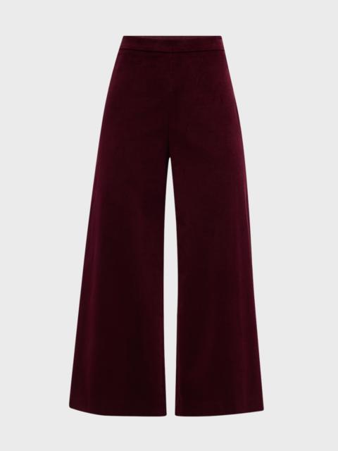 Cropped Velvet Pants