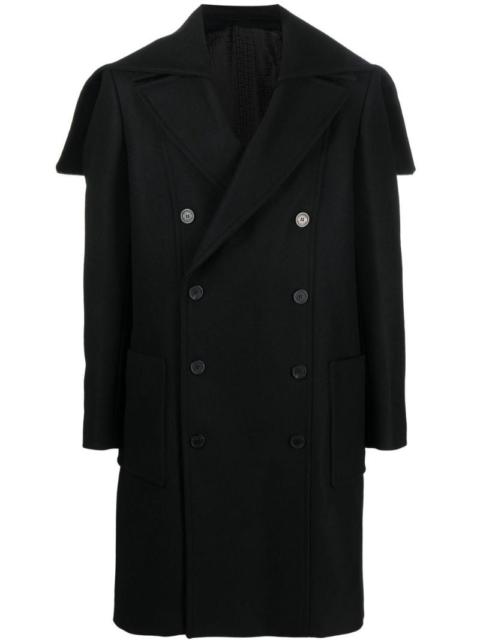 double breasted wool coat