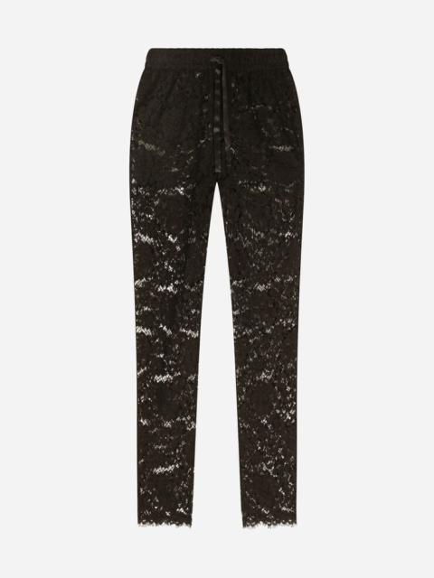 Dolce & Gabbana Lace jogging pants