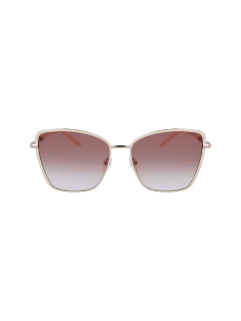 Longchamp Fall-Winter 2023 Collection Sunglasses White/Brown - OTHER