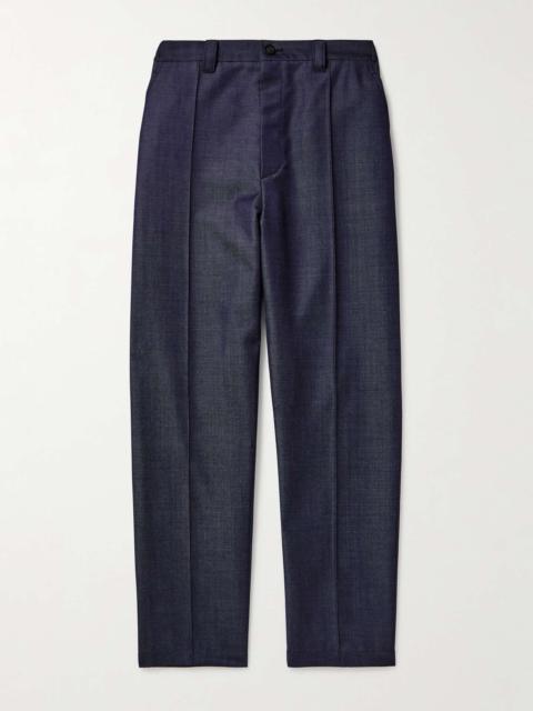 Blue Blue Japan Straight-Leg Pleated Wool Trousers