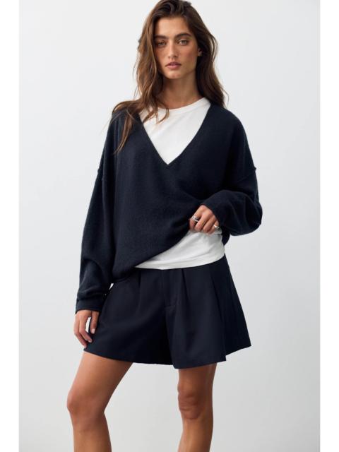 FREE PEOPLE See Me V-Neck Knit Pullover