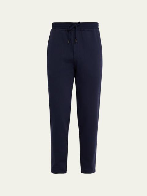 Brunello Cucinelli Men's Cotton Tapered Drawstring Trousers