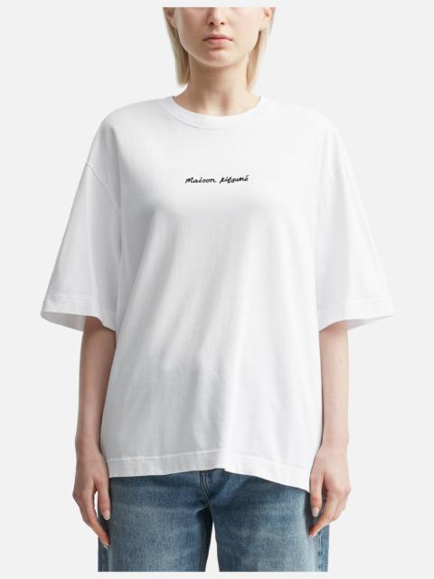 MAISON KITSUNE EMBROIDERY OVERSIZE TEE-SHIRT