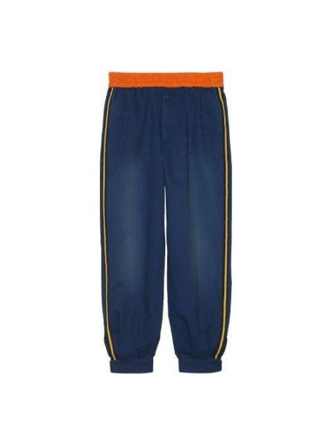 GUCCI Gucci Technical Jersey Jogging Pant 'Blue' 660067-ZAGP0-4307