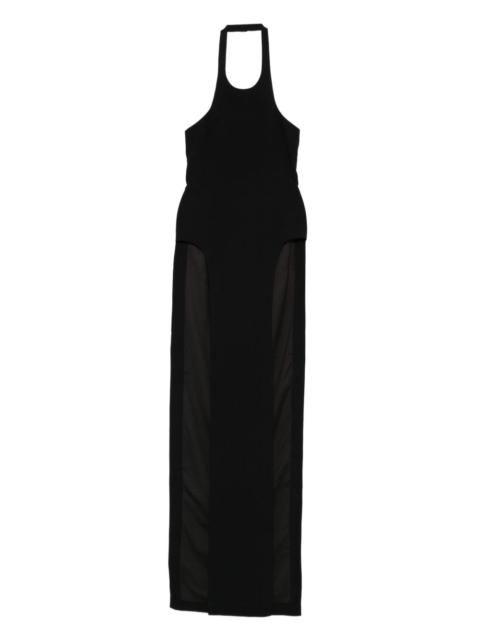 MÔNOT halterneck maxi dress