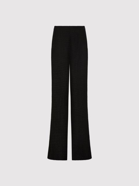 Textured Silk Pants - Black