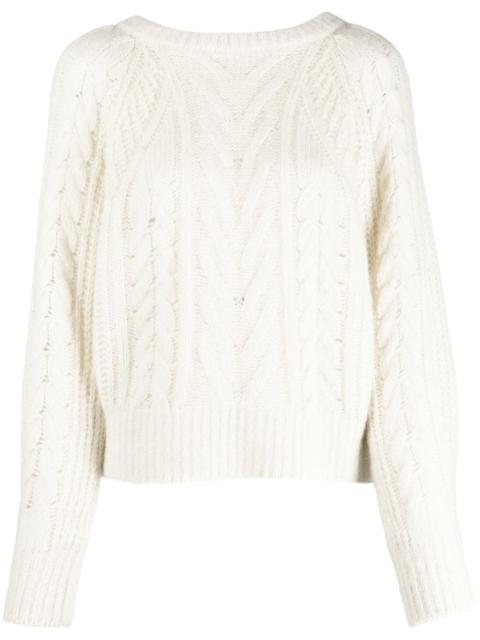 IRO cable-knit wool-blend jumper