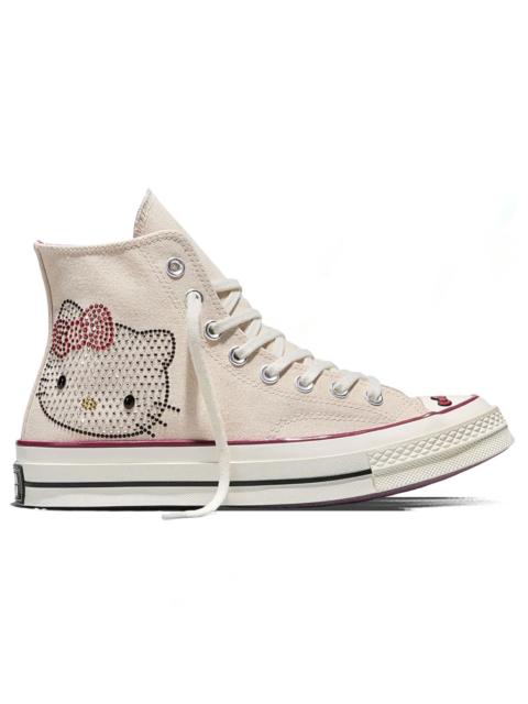 Converse CONVERSE X HELLO KITTY CHUCK TAYLOR 70 WITH SWAROVSKI CRYSTALS - EGRET/SPORTY BERRY/BLACK