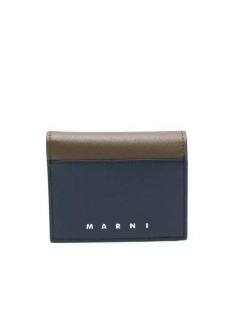 Marni bi-fold leather wallet
