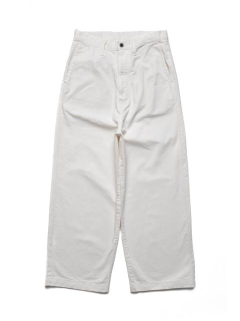 Kapital Chino PORT Baggy Pants - White