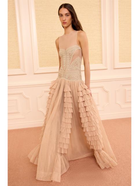 ULLA JOHNSON Orla Crochet & Tulle Dress