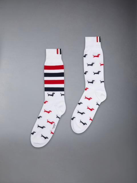 Thom Browne Cotton 4-Bar Hector Mid Calf Socks