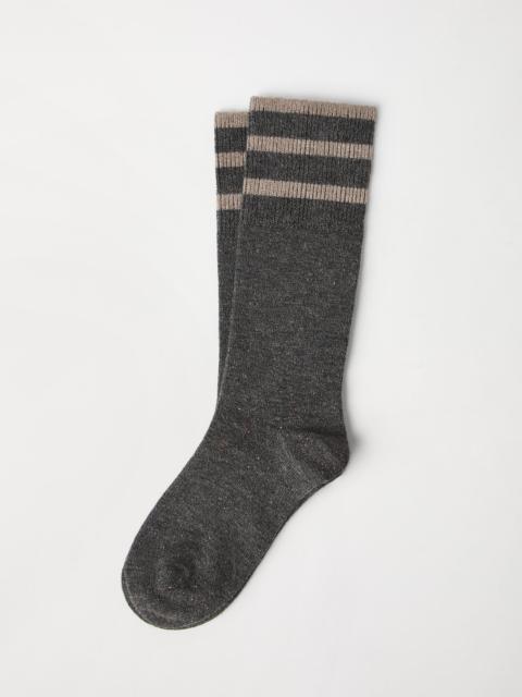 Brunello Cucinelli Sparkling cashmere knit socks