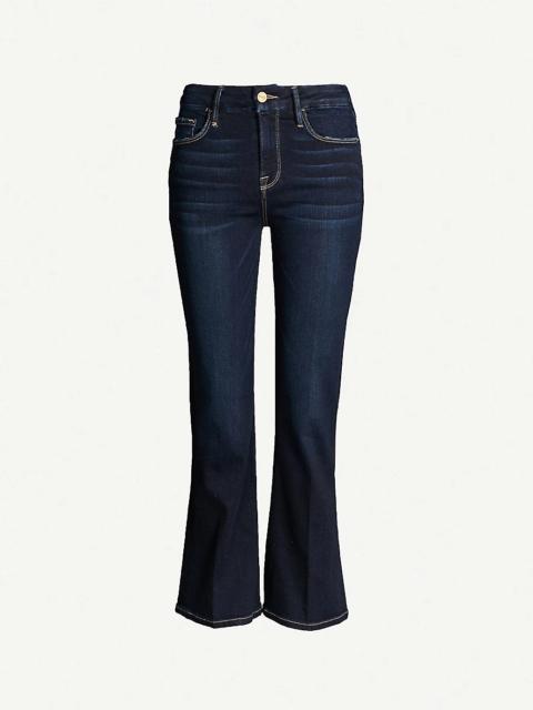 Le Crop Mini Boot mid-rise flared jeans