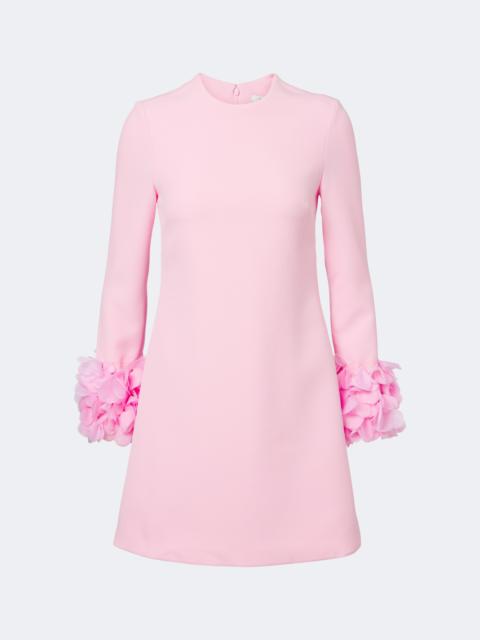 Safiyaa Reffie floral-appliqué crêpe minidress